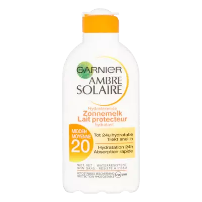 Garnier Ambre Solaire Beschermende Zonnemelk Anti-Uitdroging 20 SPF