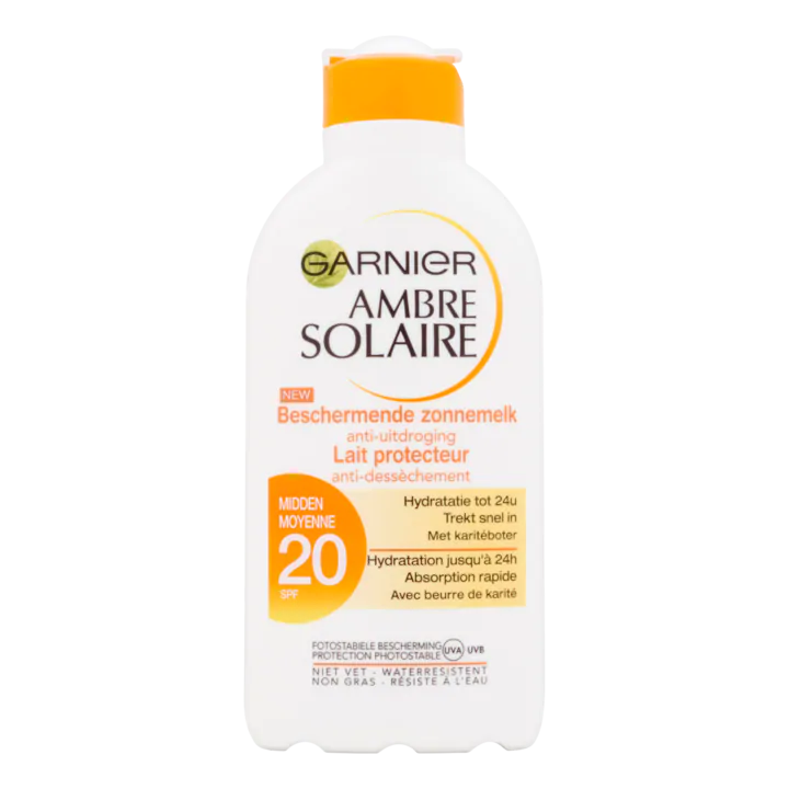 Garnier Ambre Solaire Beschermende Zonnemelk Anti-Uitdroging 20 SPF
