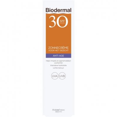 Biodermal Anti age zonnecrème gezicht SPF 30
