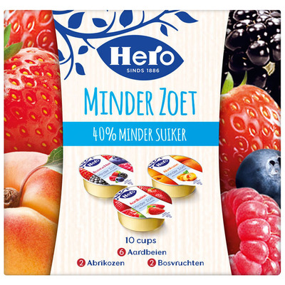 Hero Minder zoet jam cupjes