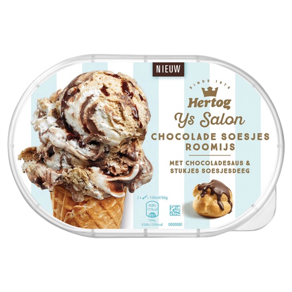 Hertog Hertog IJs Chocolade soesjes roomijs