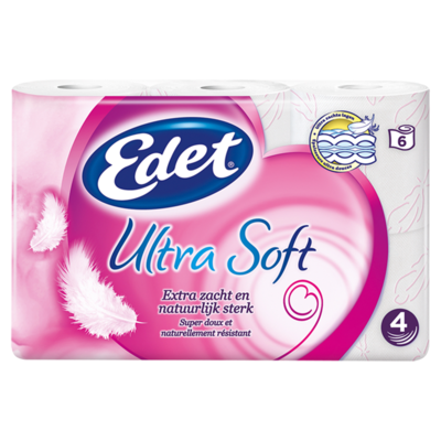 Edet toiletpapier ultra soft 4 laags