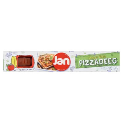 Jan Pizzadeeg met Tomatensaus