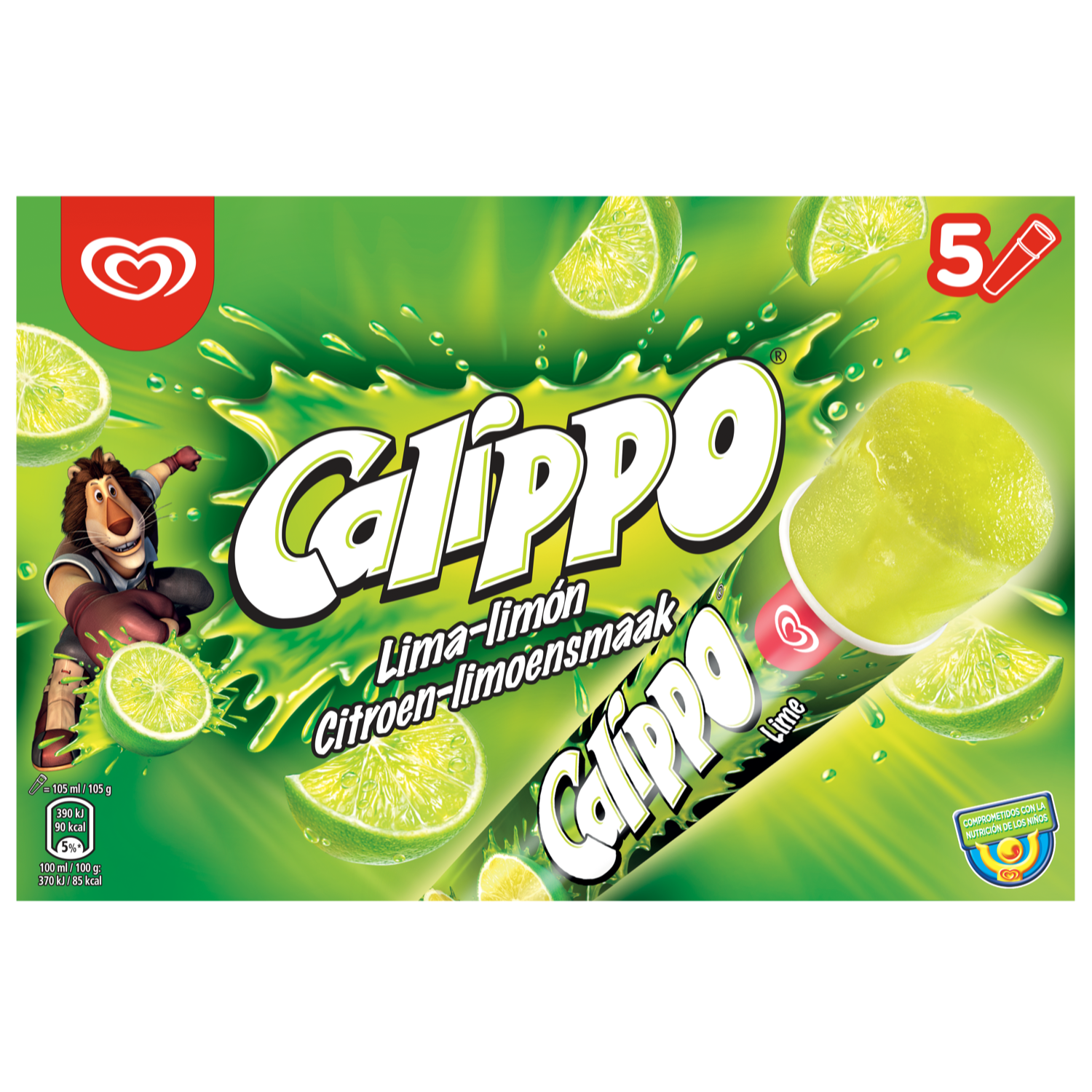 Ola Calippo lime 5 stuks