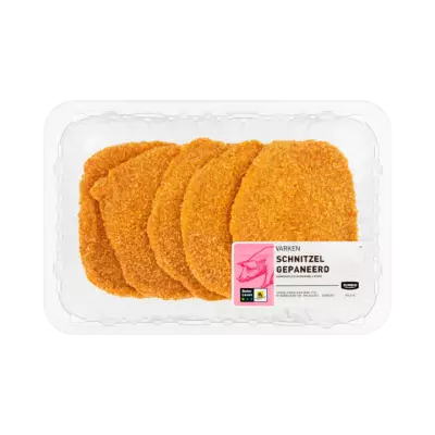 Huismerk Varken Schnitzel Gepaneerd 5 Stuks