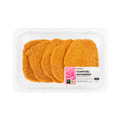 Huismerk Varken Schnitzel Gepaneerd 5 Stuks