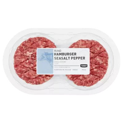 Huismerk Rund Hamburger Seasalt Pepper 2 Stuks
