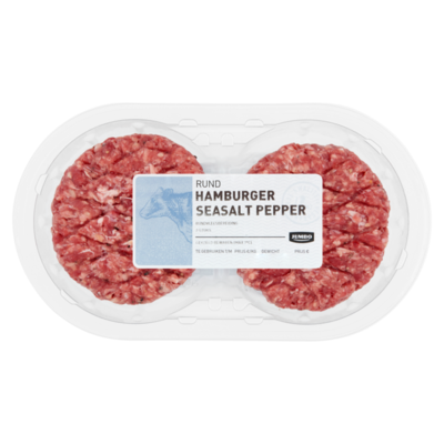 Huismerk Rund Hamburger Seasalt Pepper 2 Stuks