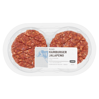 Huismerk Rund Hamburger Jalapeno 2 Stuks