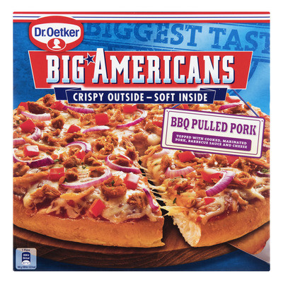 Dr. Oetker Big Americans pizza BBQ pulled pork