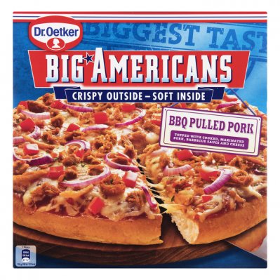 Dr. Oetker Big Americans pizza BBQ pulled pork