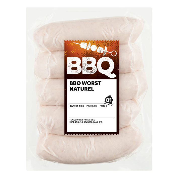 Huismerk BBQ worst naturel