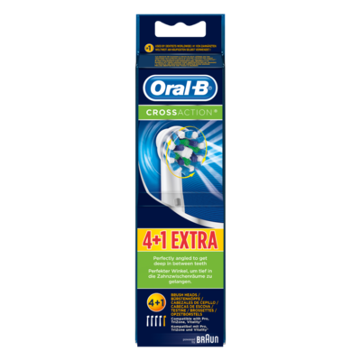 Oral-B CrossAction Vervangende Opzetborstels Voor Elektrische Tandenborstels x