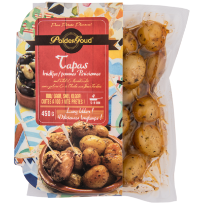 Poldergoud Tapas krieltjes in schil en pittge kruidenolie