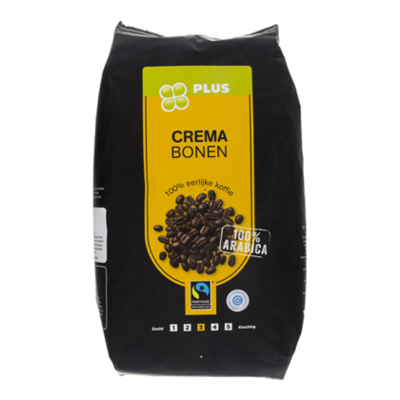 Huismerk Crema bonen basis Fairtrade