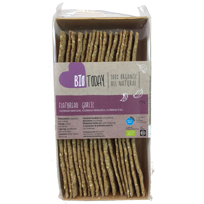 BioToday Flatbread sticks knoflook