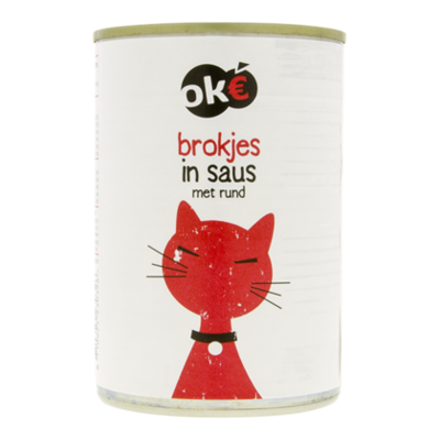 Budget Huismerk Bikvoer rund brokken saus