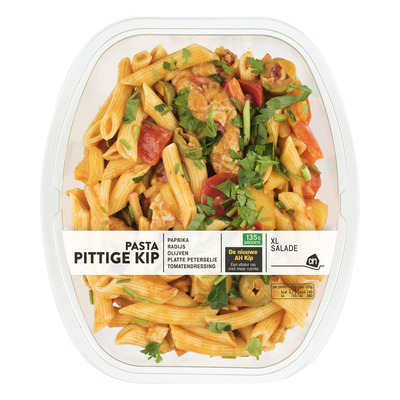Huismerk Pastasalade pittige kip yoghurt dressing