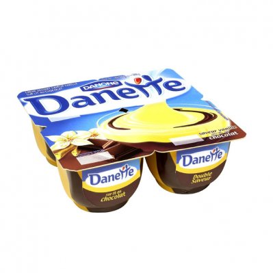 Danone Danette creme dessert vanille/ chocolade