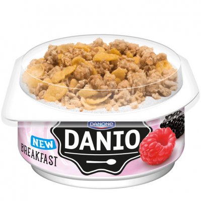 Danone Danio breakfast rode vruchten