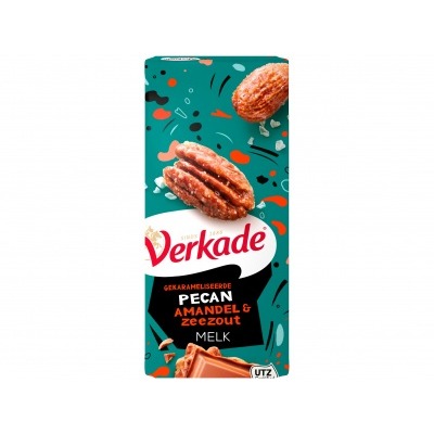 Verkade Chocoladereep pecan & almond