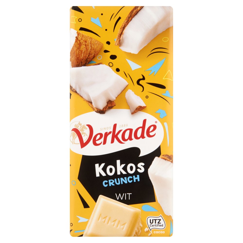 Verkade Kokos Crunch Wit 111 g