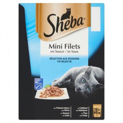 Sheba Kattenvoer nat filets in vissaus