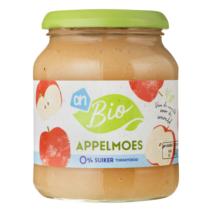Huismerk Biologisch Appelmoes 0% suiker