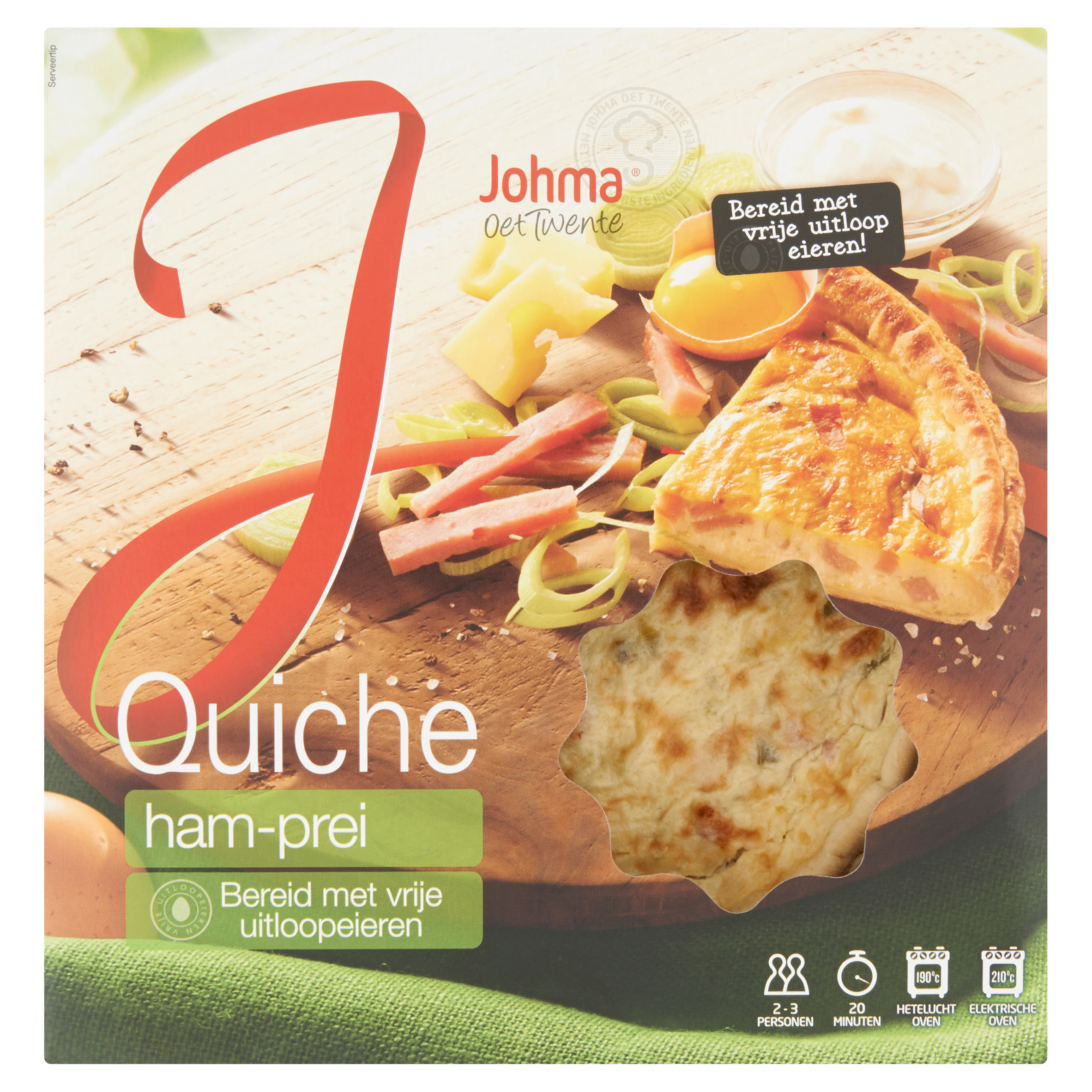 Johma Quiche Ham-Prei 400 g
