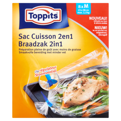 Toppits Braadzakken 2 in 1