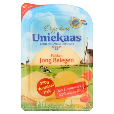 Uniekaas Plakken Jong Belegen Voordeel Pak 350 g