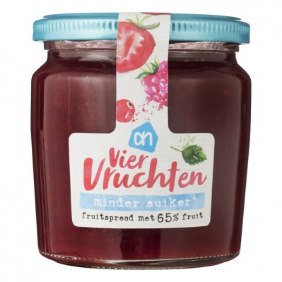 Huismerk 4 vruchten fruitspread minder suiker
