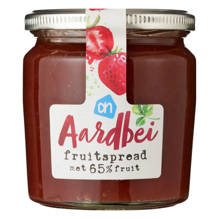 Huismerk Aardbei fruitspread minder suiker