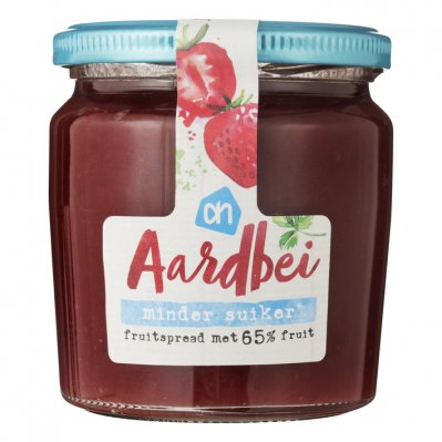 Huismerk Aardbei fruitspread minder suiker