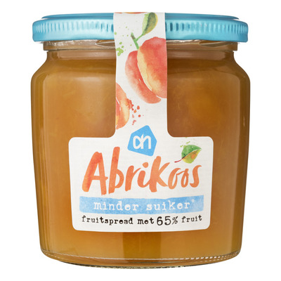 Huismerk Abrikoos fruitspread minder suiker