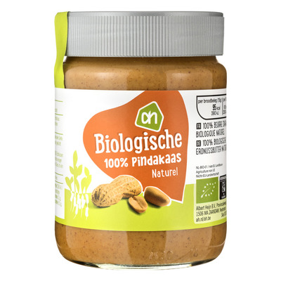 Huismerk Biologisch 100% pindakaas naturel