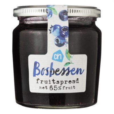 Huismerk Bosbessen fruitspread