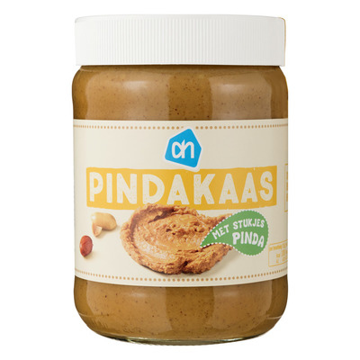 Huismerk Pindakaas met stukjes pinda