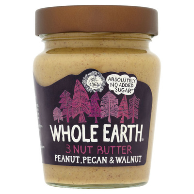 Whole Earth 3 Nut butter peanut pecan walnut