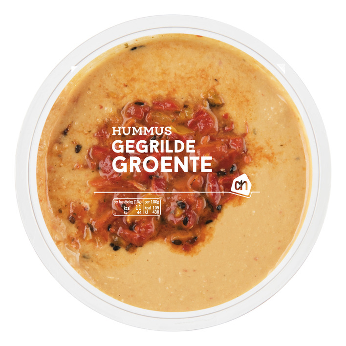 Huismerk Hummus gegrilde groenten