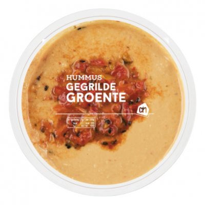 Huismerk Hummus gegrilde groenten