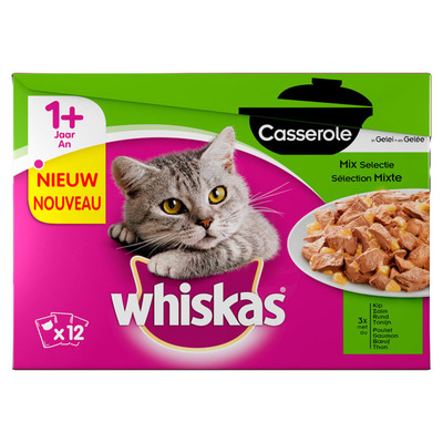 Whiskas Casserole adult mix selectie