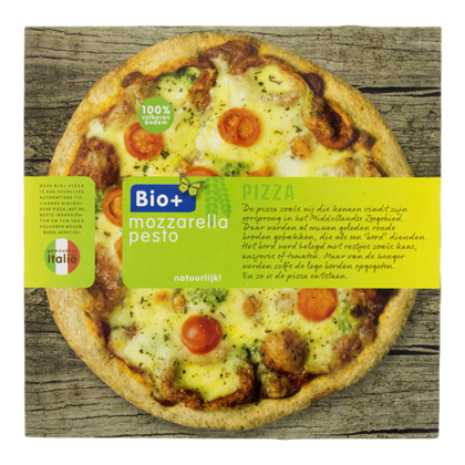 Bio+ Pizza mozzarella pesto