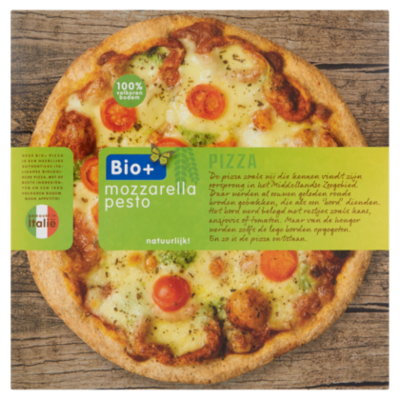 Bio+ Pizza mozzarella pesto