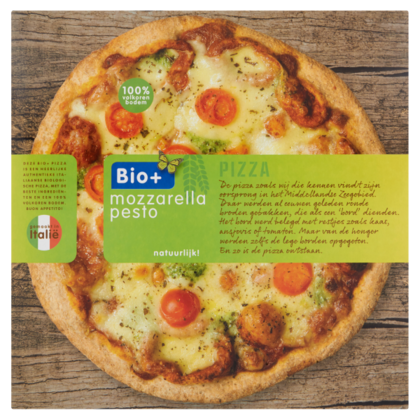 Bio+ Pizza mozzarella pesto