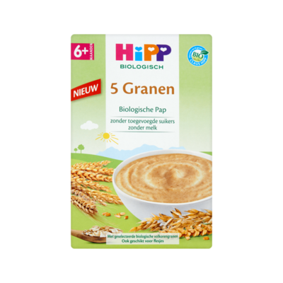 HiPP Biologisch 5 Granen Biologische Pap 6+ Maanden