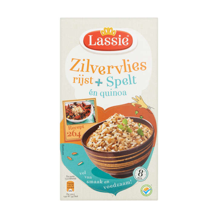 Lassie Zilvervlies Rijst + Spelt én Quinoa