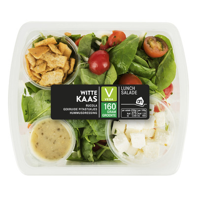 Huismerk Lunchsalade witte kaas humus