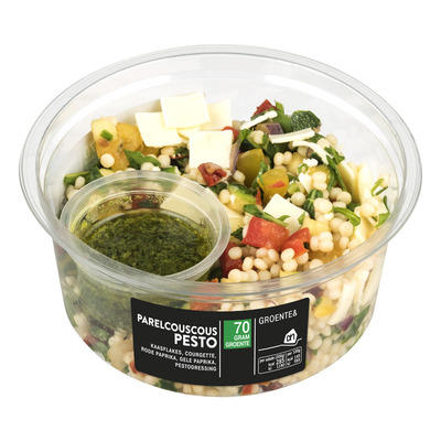 Huismerk Salade parelcouscous pesto