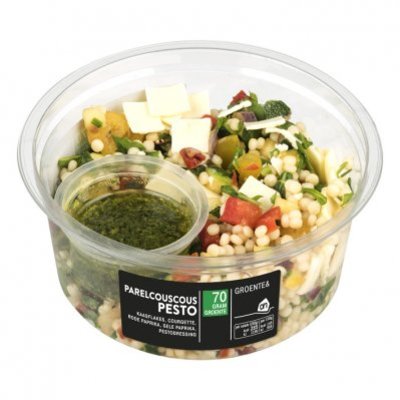 Huismerk Salade parelcouscous pesto
